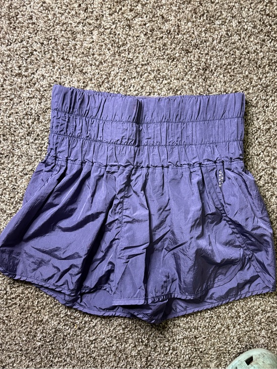 FP Movement by Free People Pants - FP Movement by Free People Lavender High-Waist Smocked Athletic Shorts
